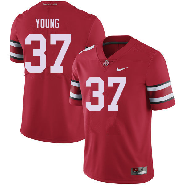 Men #37 Craig Young Ohio State Buckeyes College Football Jerseys Sale-Red